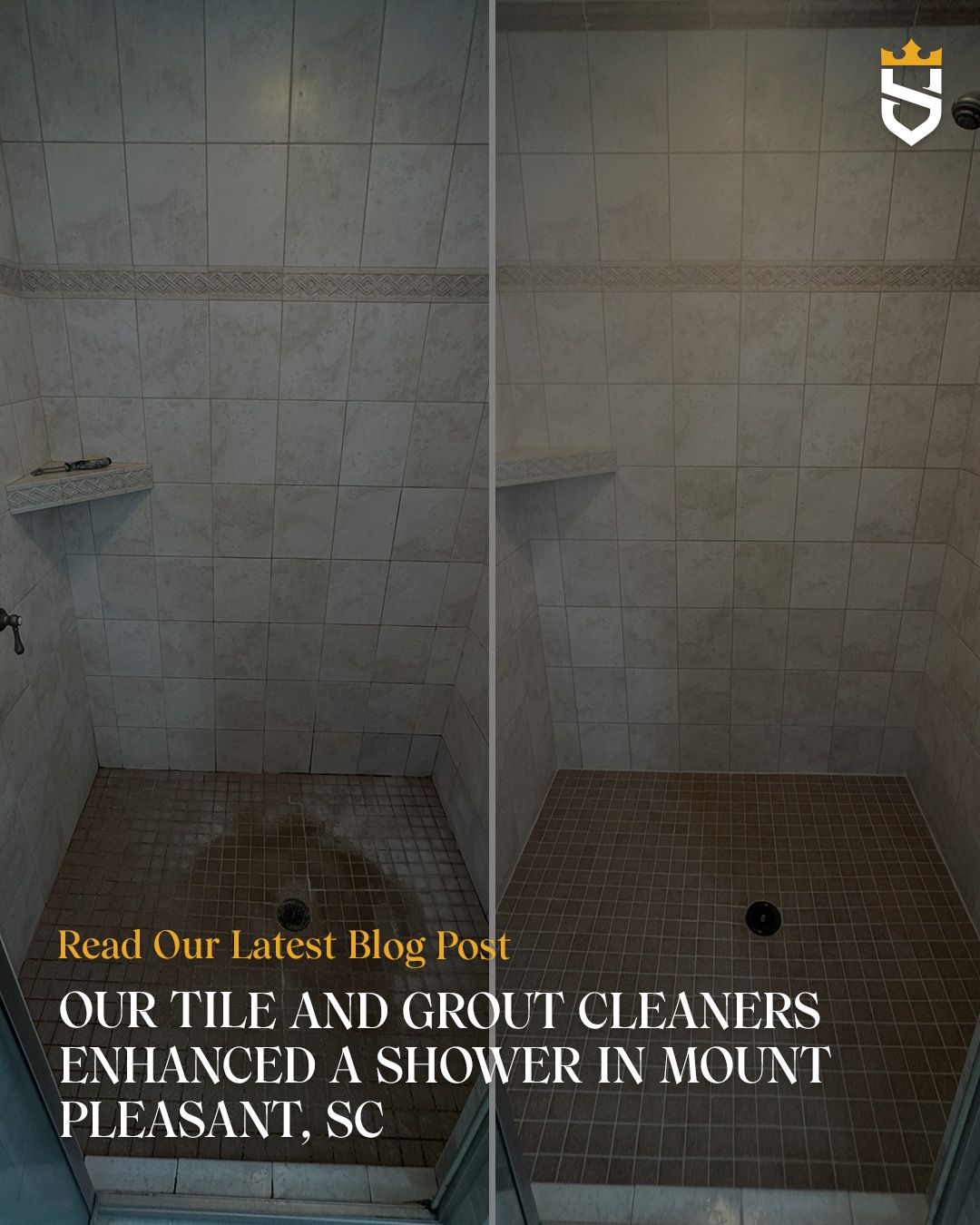 Our Tile and Grout Cleaners Enhanced a Shower in Mount Pleasant, SC